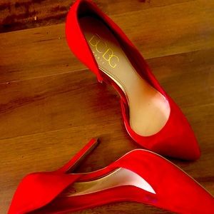 BCBG Paris Red Leather Pumps